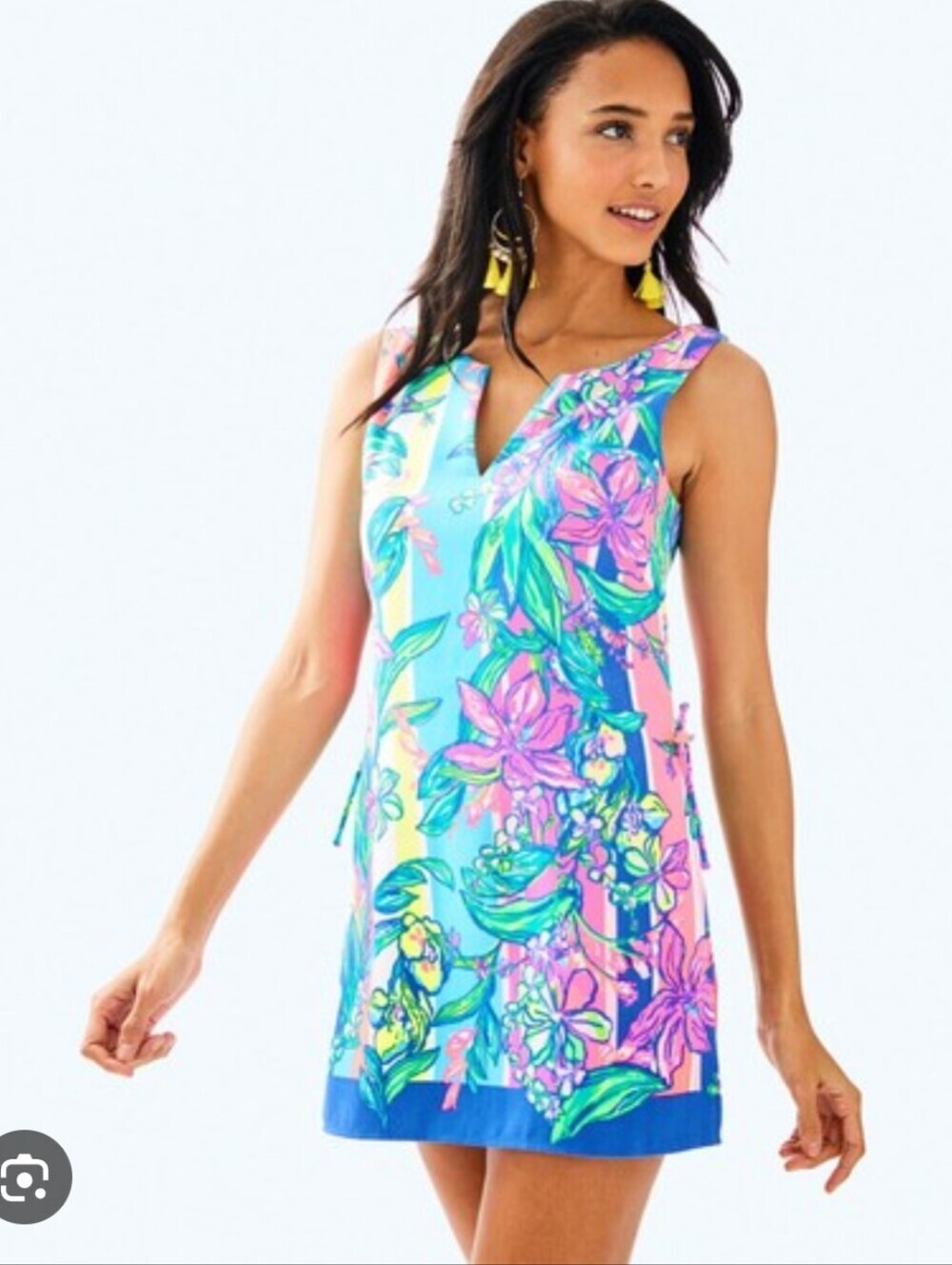 Lilly Pulitzer Donna Romper Easy Tiger Engineered Print Size 12 Pink Blue